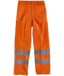 Pantaloni alta visibilità con bande rifrangenti Workteam