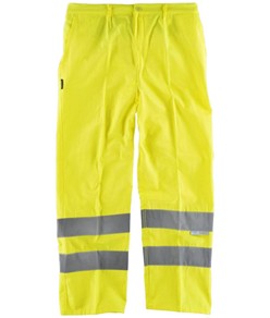 Pantaloni alta visibilità con bande rifrangenti Workteam