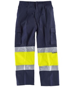 Pantaloni con bande rifrangenti alta visibilità Workteam