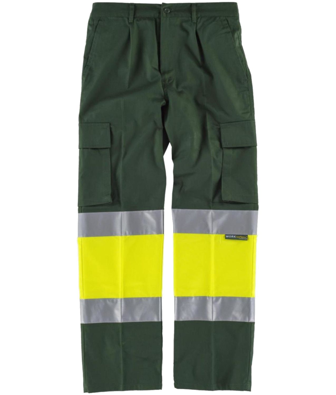 Pantaloni con bande rifrangenti alta visibilità Workteam