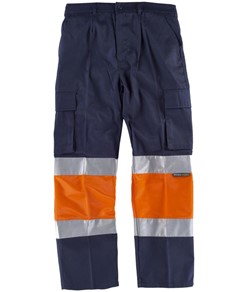 Pantaloni con bande rifrangenti alta visibilità Workteam