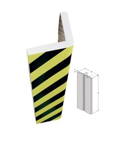 Profilo paracolpi angolare in gomma NBR