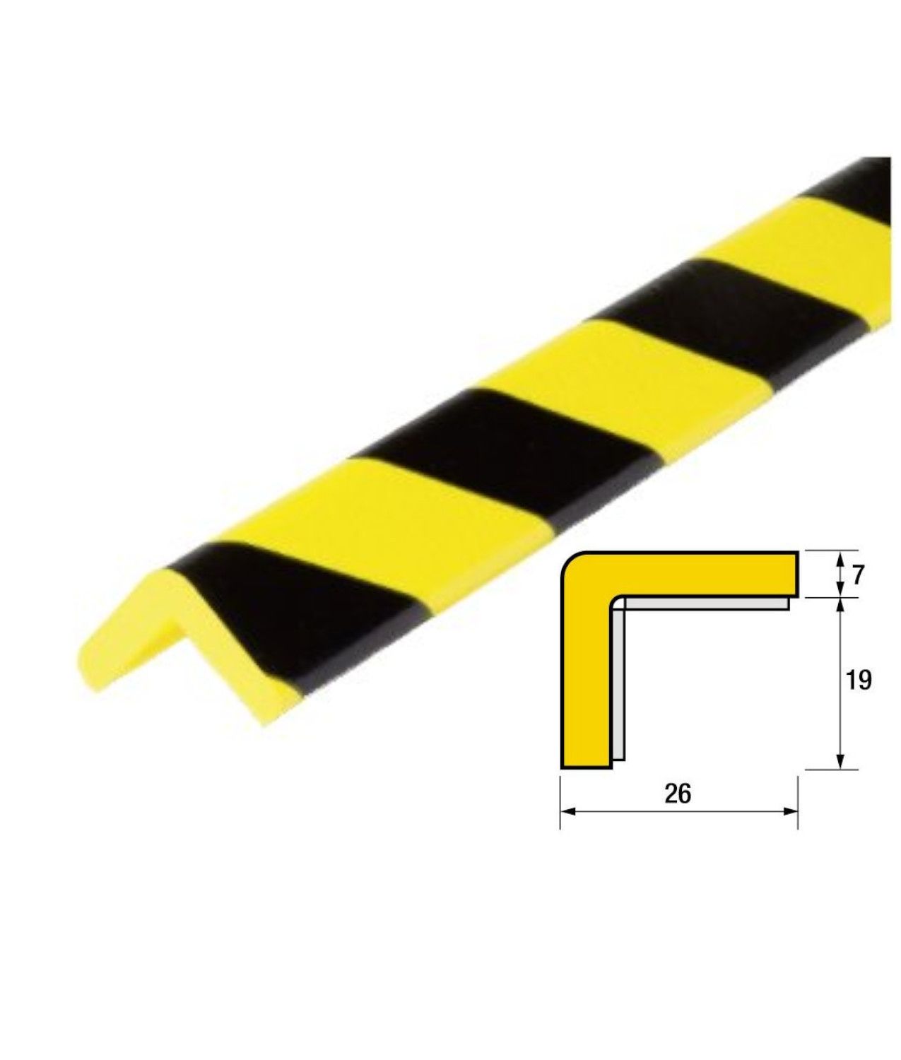 Profilo paracolpi angolare in poliuretano