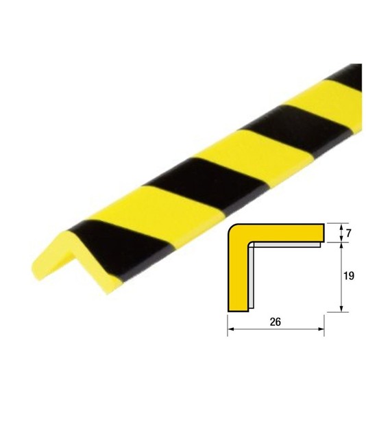 Profilo paracolpi angolare in poliuretano Profilo paracolpi angolare in poliuretano