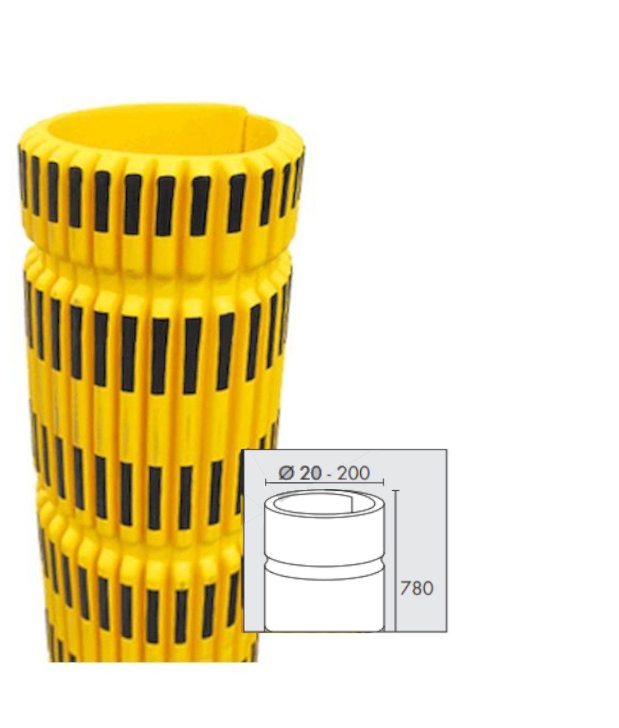 Paracolpi cavo per colonne