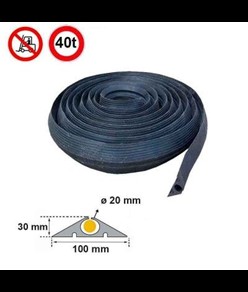 Guaina passacavo flessibile con canale da 2 cm