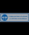 Pellicola adesiva obbligo cintura di sicurezza