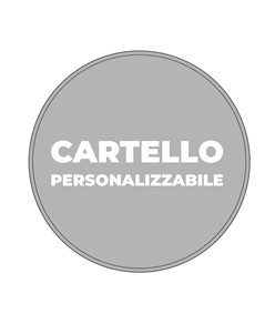 Cartello personalizzato in lamiera scatolata su richiesta del cliente