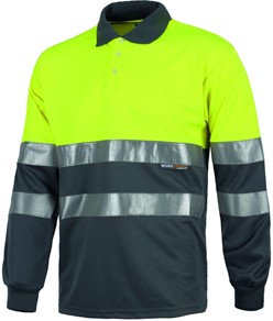 Polo alta visibilità maniche lunghe Workteam C3870