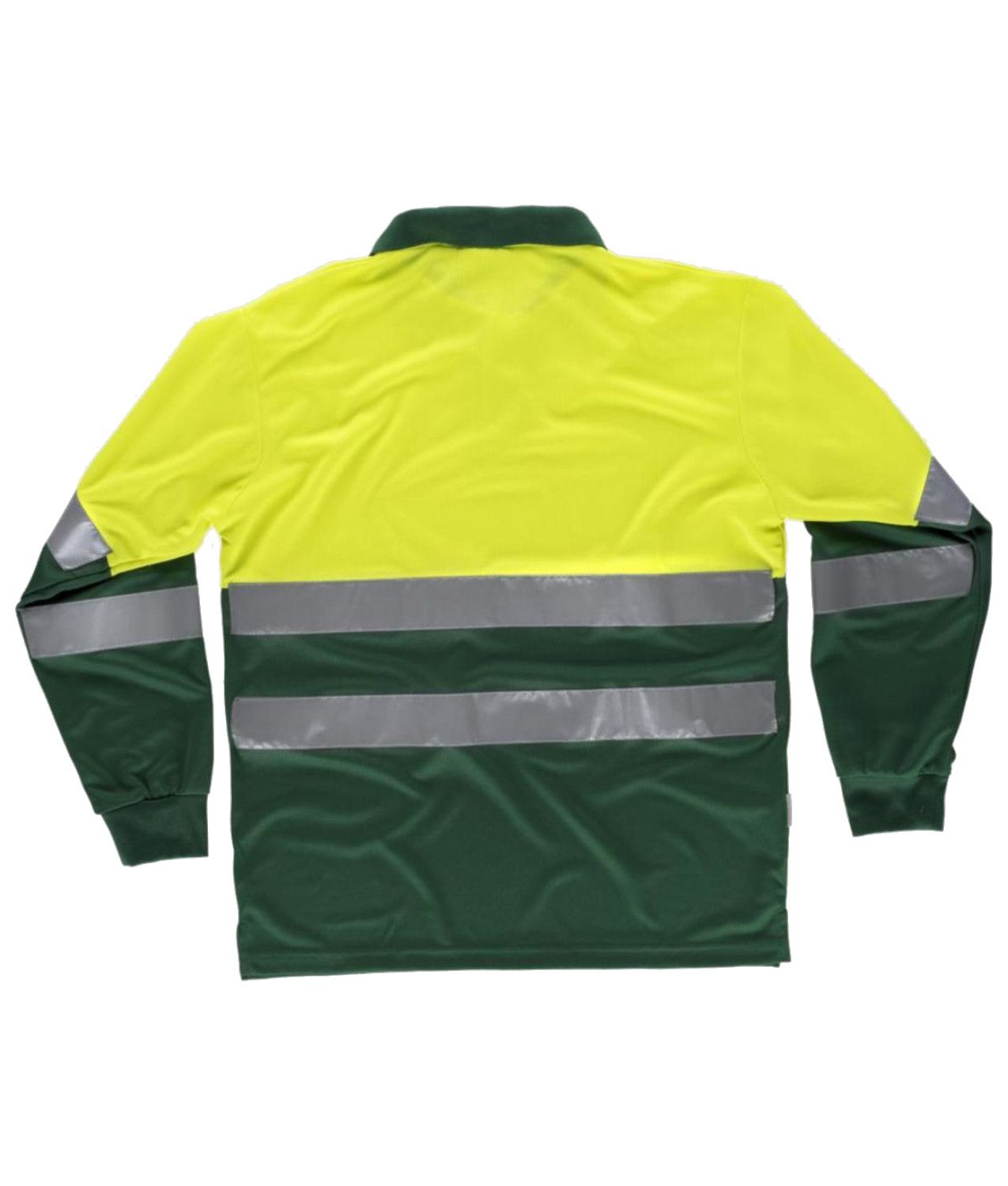 Polo alta visibilità maniche lunghe Workteam