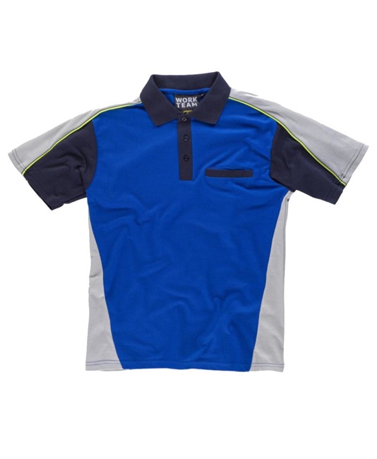 Polo combinata tre colori Workteam Polo combinata tre colori Workteam