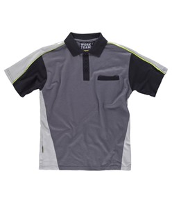 Polo combinata tre colori Workteam