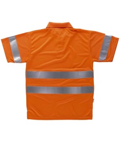 Polo manica corta alta visibilità Workteam