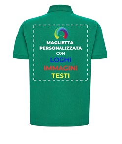 Polo personalizzata con stampa sul retro