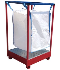 Struttura per Big Bag con vasca di contenimento Safemax