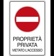 Cartelli per proprietà privata