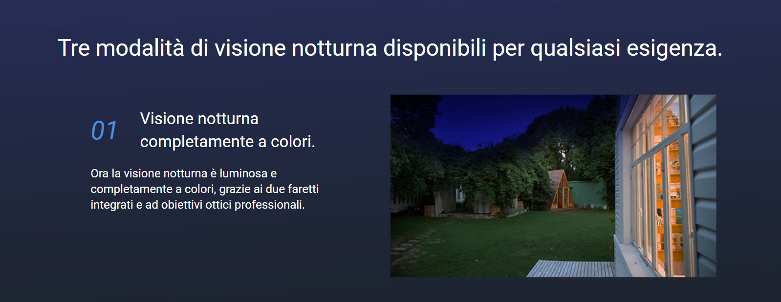 telecamera C8Wpro visione notturna