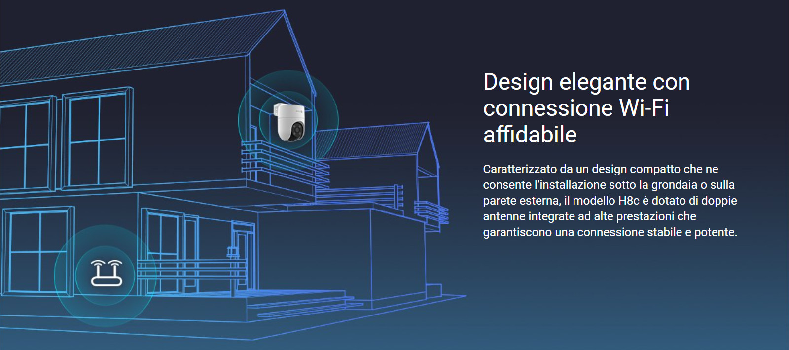 telecamera H8C design elegante