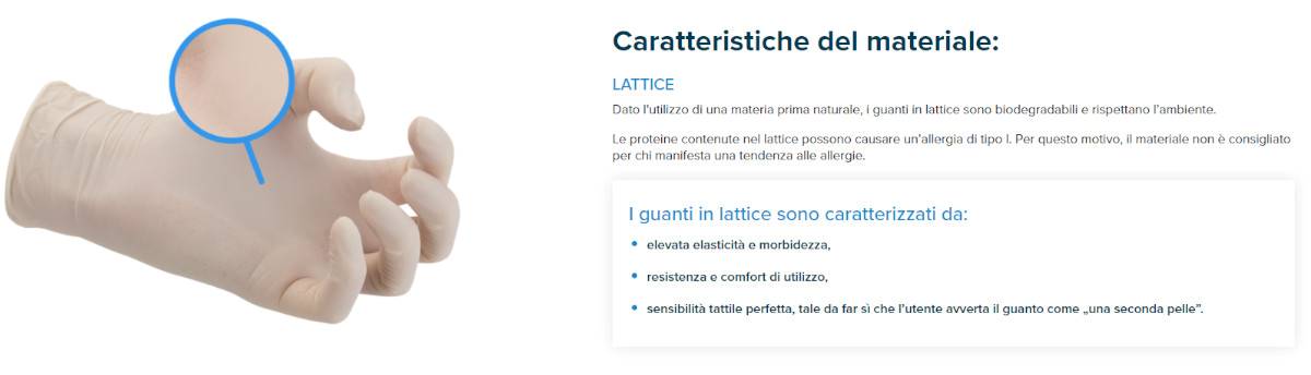 guanti in lattice Dermagel Coated: caratteristiche