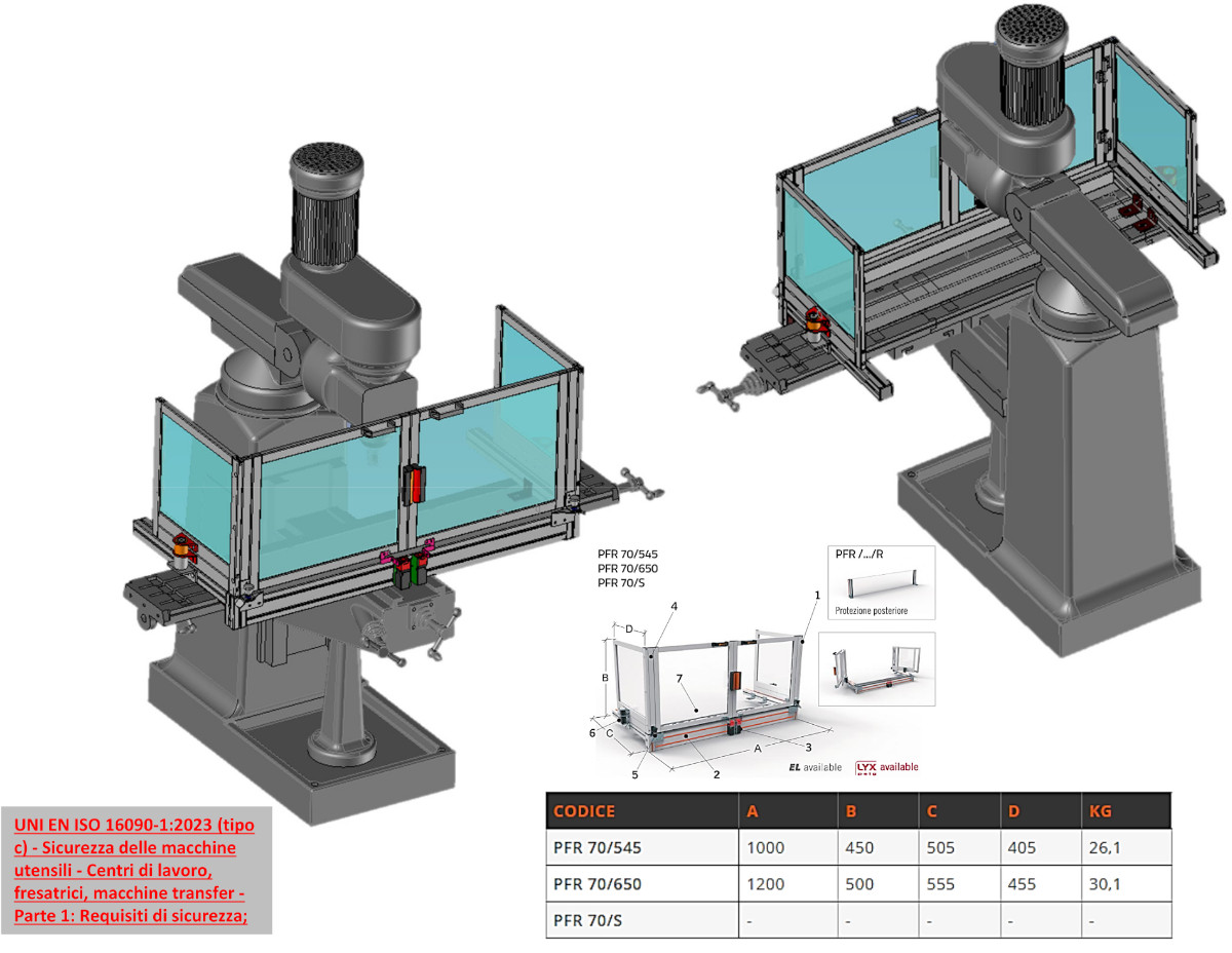 disegno tecnico PFR70