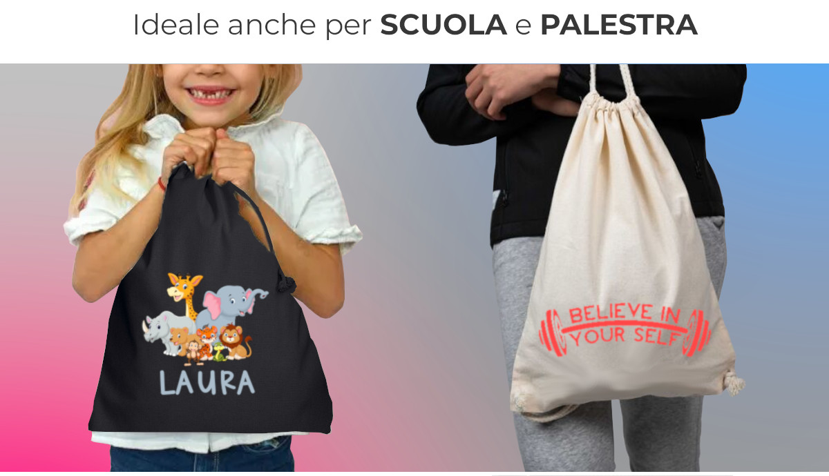 sacca per bambini e palestre