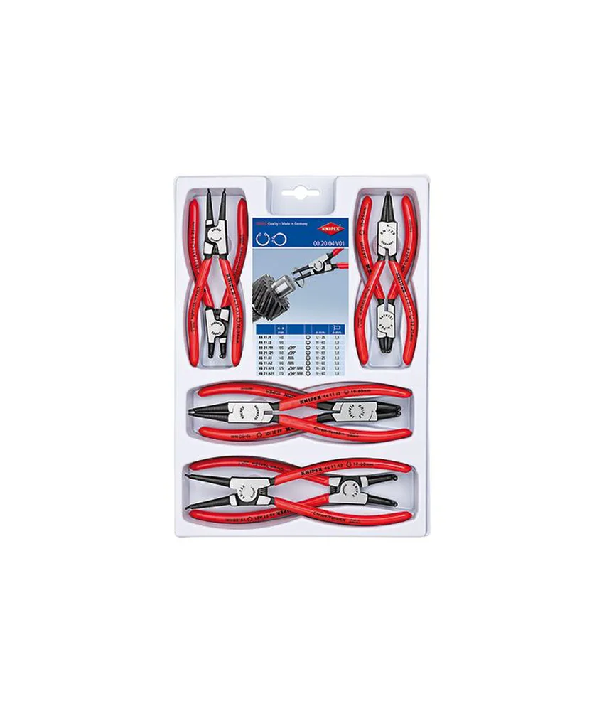 Assortimenti di pinze per anelli di sicurezza Knipex