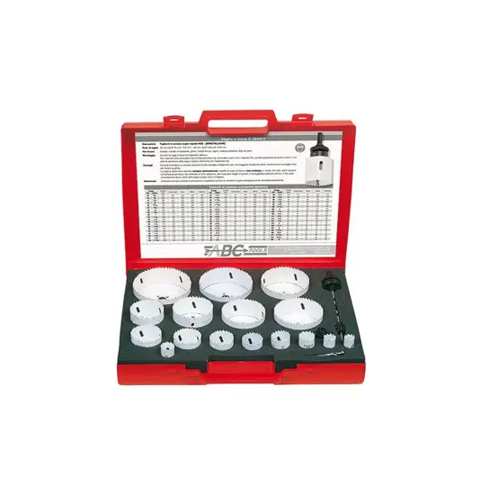 Assortimenti di seghe a tazza ed accessori ABC TOOLS