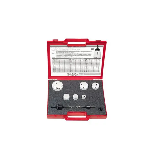 Assortimenti di seghe a tazza ed accessori ABC TOOLS