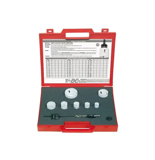 Assortimenti di seghe a tazza ed accessori ABC TOOLS