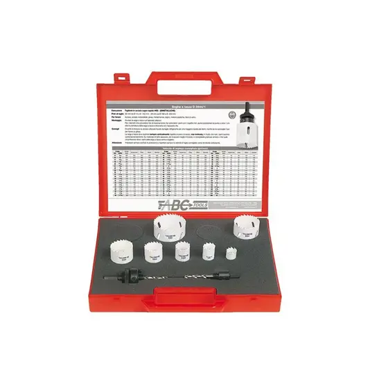 Assortimenti di seghe a tazza ed accessori ABC TOOLS