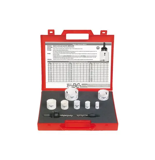 Assortimenti di seghe a tazza ed accessori ABC TOOLS