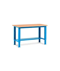 Banchi da lavoro ad altezza regolabile con piano in legno ABC STORAGE