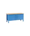 Banchi da lavoro ad altezza regolabile con piano in legno ABC STORAGE