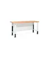 Banchi da lavoro ad altezza regolabile con piano in legno ABC STORAGE