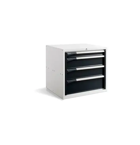 Banchi da lavoro ad altezza regolabile con piano in legno ABC STORAGE