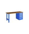 Banchi da lavoro con piano in legno ABC STORAGE