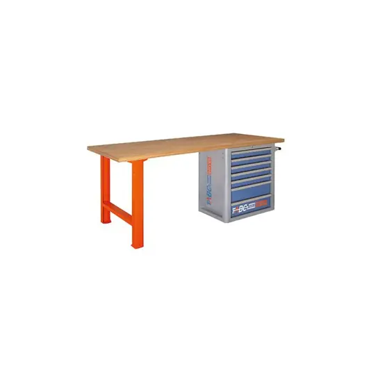Banchi da lavoro con piano in legno ABC STORAGE