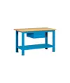 Banchi da lavoro in acciaio con ripiano in legno ABC STORAGE