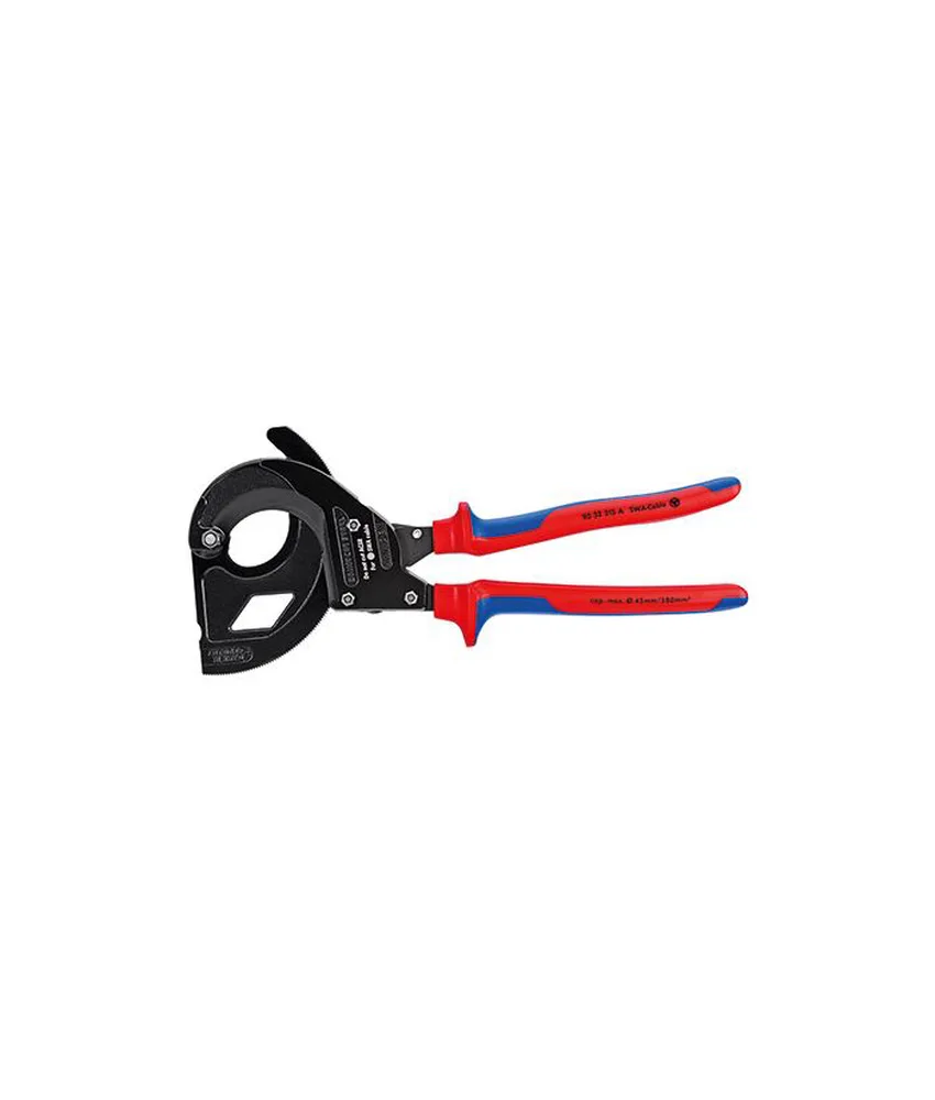 Cesoie a cremagliera per cavi elettrici Knipex
