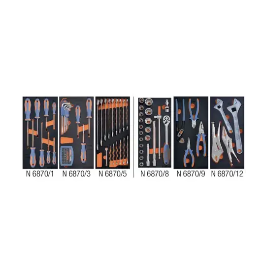 kit alloggiamenti completi di utensili ABC TOOLS