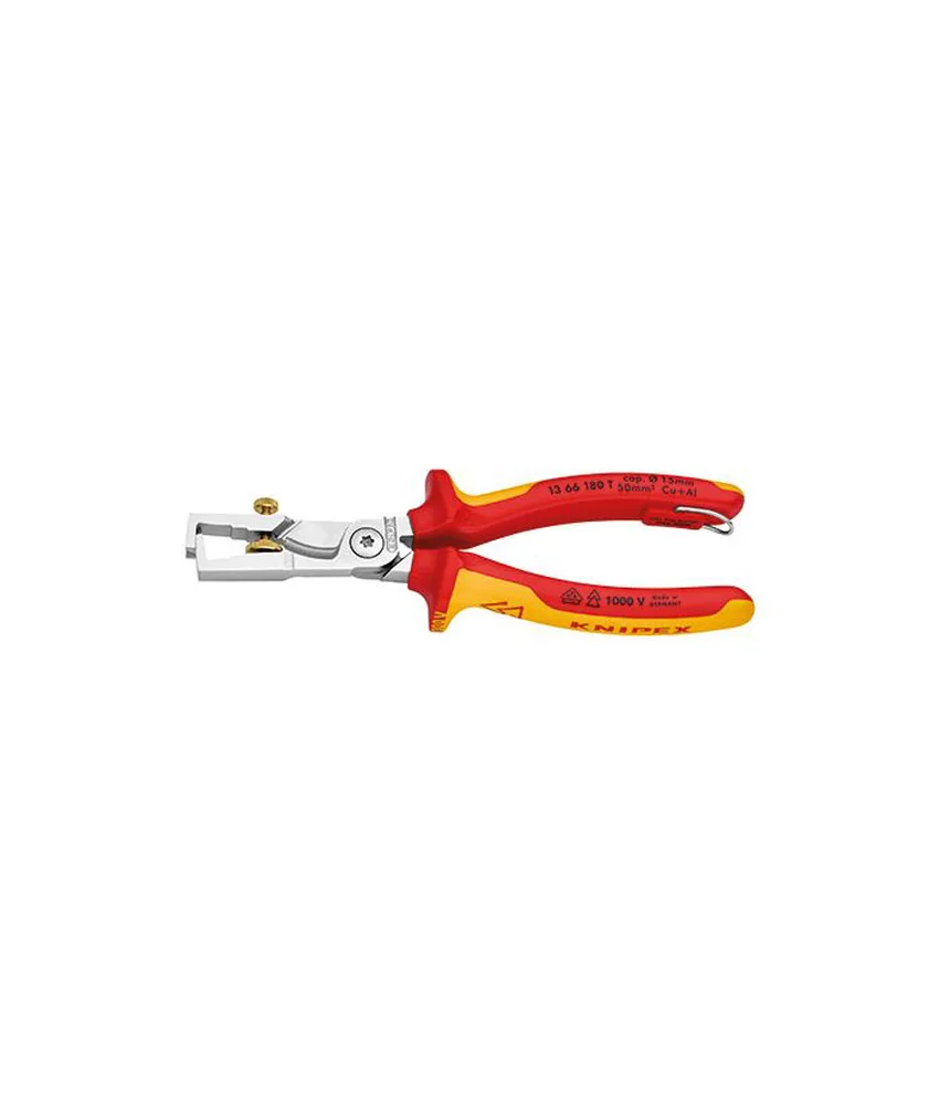 Pinza spelacavi "StriX" con cesoia per cavi Knipex