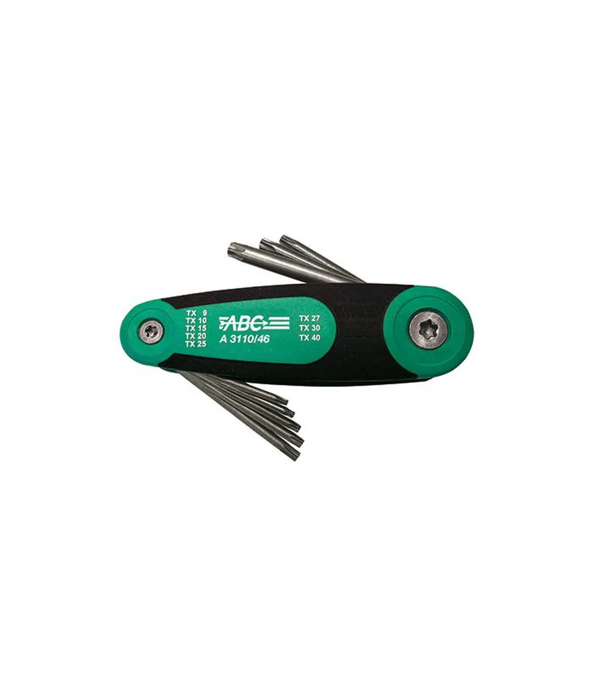 Serie di chiavi maschio per viti «TORX » [sede torx] ABC TOOLS