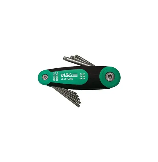 Serie di chiavi maschio per viti «TORX(R)» [sede torx] ABC TOOLS