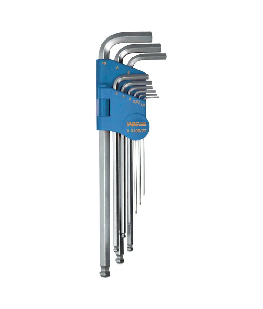 Serie di chiavi sferopoliedriche maschio esagonali [sede esagonale] ABC TOOLS