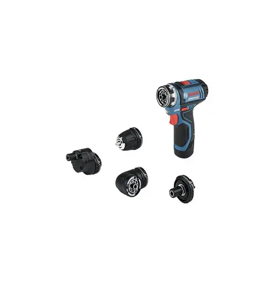 TRAPANI A BATT.12V CON 4 TESTE Bosch
