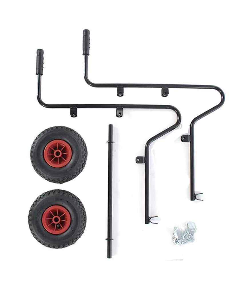 Kit carrello con ruote pneumatiche e manici per motopompa AGR K502155, con dadi e bulloni