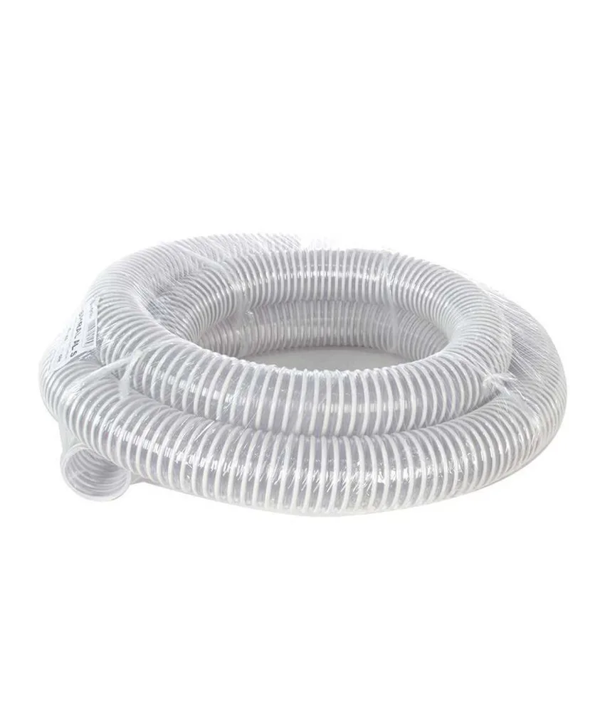 Tubo spiralato di pescaggio diametro 76 mm da 5m per AGR K502155, con spirale in PVC rigido bianco - interno piatto e liscio