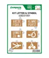 Kit dime con lettere e simboli Ampere