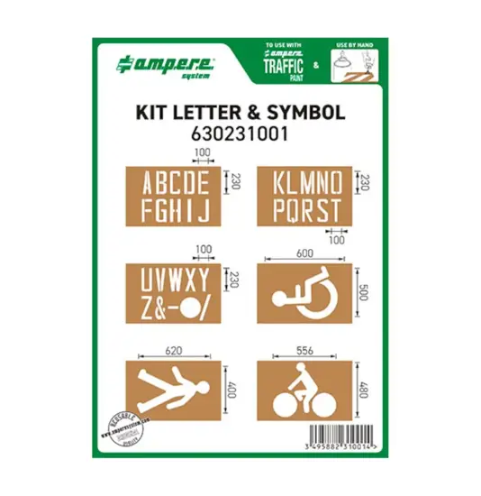 Kit dime con lettere e simboli Ampere