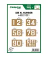 Kit dime con numeri XL Ampere